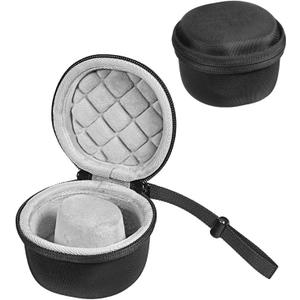 Travel Watch Case - Durable 50mm Single Watch Storage Box for Men & Women, Crushproof & Spillproof, Black