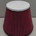 RF-1048 Universal Clamp-On Air Intake Filter, Flange Diameter: 6 In, Filter Height: 6 In, Flange Length: 0.625 In, Shape: Round Tapered