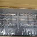 RV 20" Refrigerator Upper/Lower Side Wall Vent with Mesh Insect Screens for Campers Trailers (Black)