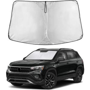 EcoNour Windshield Sunshade Compatible for Volkswagen VW Tiguan 2018-2023 2024 2025 2026 Sun Visor for Front Windshield & Window Sun Shade Cover, UV Heat Blocker & Protector, Car Accessories