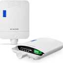 MokerLink Outdoor 6 Port Gigabit PoE Switch, 4 Gigabit PoE, 2 Gigabit SFP, 65W IEEE802.3af/at, IP65 Weatherproof Plug & Play Network Switch