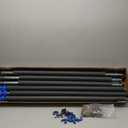 Universal Trampoline Enclosure Poles Replacement Kit  6 Straight Poles & Hardware for 10, 12, 14, 15FT Trampoline Frames