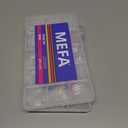 2 x MEFA Nail Tips, Medium Almond 15 Sizes, 600 Pcs Pre-shaped Half Matte Full Cover Acrylic Nail Tips Press on Nails for Nail Extension Home DIY Salon Manicure