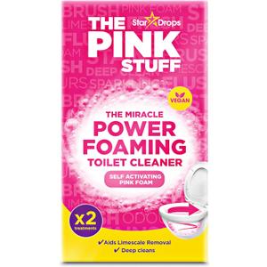 Stardrops - The Pink Stuff - The Miracle Power Foaming Toilet Cleaner - 2 Treatments - Self Activating Pink Foam Pack of 1 (7 Ounce)
