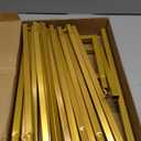 Wokceer Backdrop Stand Square Wedding Arch 6.6FT x 5.2FT Gold Metal Balloon Arch Backdrop Stand for Wedding Ceremony Birthday Party Baby Shower Photo Booth Background Decor