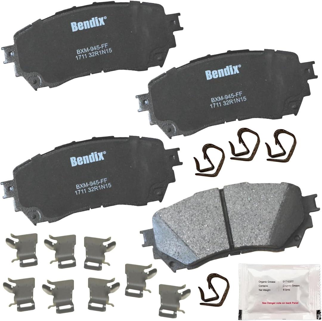 Bendix Priority1 CFM1711 Semi-Metallic Front Brake Pads for Mazda 6 2021-2014
