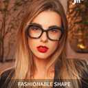 JM 3 Pack Oversized Cat Eye Reading Glasses for Women Funky Blue Light Flexible Cateye Readers