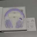 Wentronic Y03 Bluetooth Headphones Wireless Active Noise Cancelling Over Ear Headphones 48 Hours Playtime High Sound Quality 6 EQ Music Mode Headphones with Soft Ear Cushion - Purple