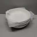 MALACASA 10" Large Pasta Bowls, 56 OZ White Salad Bowls Soup Bowls, Porcelain Serving Bowls Set of 4, Large Kitchen Bowl Plates Pasta Plates, Microwave & Dishwasher Safe, Series REGULAR