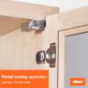 Blum BLUMOTION for Doors (10 Kits), Soft-Close Adapter for Compact Hinges, Includes Spacer and Screws for Face Frame Cabinets
