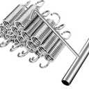 3.5 Inch Heavy Duty Trampoline Springs, 16pcs with T Hooks