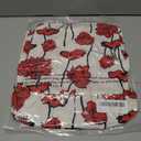 Women's Summer Short Puff Sleeve Floral Dress Button Down Loose Fit Casual Shirt Dresses (White, L)