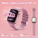 Kids Games Watch, Smart Kids Watch with 26 Puzzle Games, Touch Screen, Alarm Clock, HD Camera, Toys for Ages 4-12 Years Old, Birthday Gift for Girls(Pink)