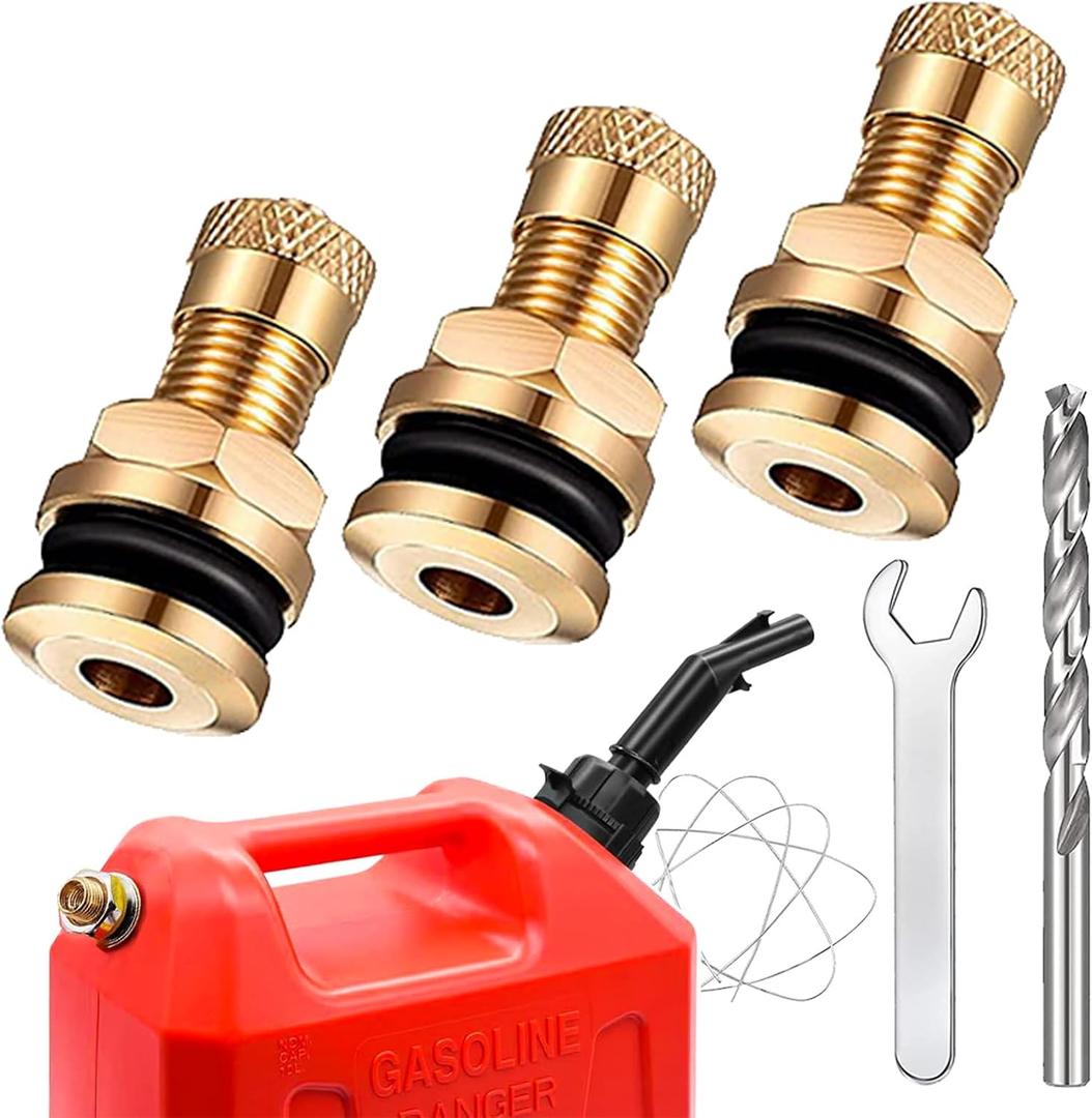 Fuel Gas Can Vent Caps, 3 Pack Upgrade Fuel Gas Can Vent Kit, used for all Fuel Tank Water Jug Enhances Flow for Faster Refills.