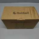 SetSail Toilet Brush and Holder 2 Pack, Self Closing Lid Toilet Bowl Brushes Holder and Extra Long Handle Ventilated Toilet Brush Set for Bathroom Cleaning, Nylon Bristles, White & Grey