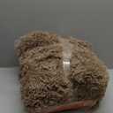 Calming Dog Bed Fluffy Plush Dog Mat for Furniture Protector with Removable Washable Cover for Large Medium Small Dogs and Cats (Large(45x37x6), Camel)