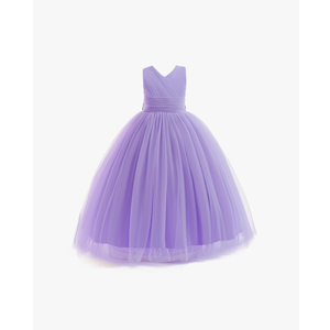 Flower Girl Dresses Kids Tulle Formal Ball Gown Wedding Bridesmaid Princess Pageant Birthday Party Dress, 11 Y