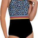 Beautikini Period Swimwear - One Piece Bathing Suit Menstrual Leakproof Swimsuit for Teen Girls and Women (S)