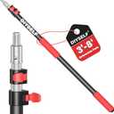 DIYSELF Extension Pole 3.2-8 Ft Paint Roller Extension Pole Aluminum Alloy Telescoping Pole Flip-Lock Design Paint Extension Pole for Painting Cleaning Dusting Window