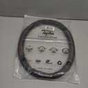 Microfiber Leather 15" Universal Fit Car Steering Wheel Cover, Elastic Breathable and Odorless, Black with Red Accent (Medium (14.5" - 15"))