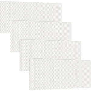 Frienda 4 Pcs Fluorescent Light Covers Replacement Flat Clear Prismatic Acrylic Ceiling Light Cover Panels(22.5" x 46.5: x 0.1")