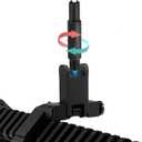 Fiber Optics Flip up Front Sight Adjustment Tool, 4&5 Prong A1&A2 Types Iron Sight Elevation Tool