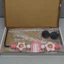 Baby Bouncer Toy Bar Compatible with Baby Bjorn Bouncer, Wooden Bouncer Toy Bar Attachment, Rotatable Sensory Toys Gifts for Babies (Rainbow)