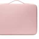 DOMISO Laptop Hard Case 15-16 inch Waterproof Shockproof Hard Shell Laptop Sleeve with Handle & Storage Pocket, Compatible with MacBook, HP, Dell,Pink
