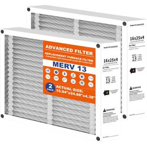 Honeywell 16x25x4 in. HVAC Furnace Replacement Air Filter FC100A1029