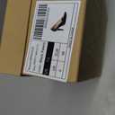 GENSHUO Women High Heels Stiletto Pumps Black Gold Brown Close Pointed Toe Slip On Dress Shoes Basic Classic Wedding Work Office Party Comfortable (7.5)