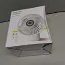 SMARTDEVIL Camping Fan with LED Lights Rechargeable Battery Powered 180 Tilt Folding 3-Speed Adjustable Hanging Hook Portable Cooling Fan for Camping Tent RV Picnic Home Office Outdoor Black