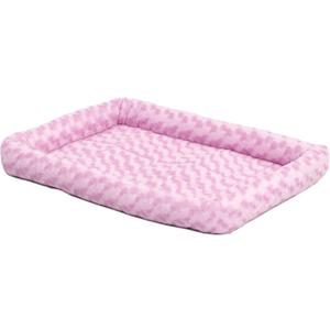 MidWest Homes for Pets Bolster Dog Bed 24L-Inch Pink Dog Bed or Cat Bed w/Comfortable Bolster | Ideal for Small Dog Breeds & Fits a 24-Inch Dog Crate | Easy Maintenance Machine Wash & Dry MidWest Homes for Pets Bolster Dog Bed 24L-Inch Pink Dog Bed or Cat Bed w/Comfortable Bolster | Ideal for Small Dog Breeds & Fits a 24-Inch Dog Crate | Easy Maintenance Machine Wash & Dry