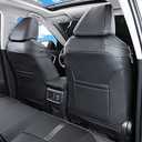 Custom Fit RAV4 Car Seat Covers Fit for 2019 2020 2021 2022 2023 2024 2025 Toyota RAV4 LE Limited XLE Premium with Waterproof Faux Leather (LU01-XLE, Black)