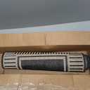 nuLOOM 2' x 3' Outdoor Area Rug, Casual Design With Striped Border, Stain Resistant, Highly Durable, For Patio, Balcony, Bedroom, Living Room, Dining Room, Bathroom, Dark Grey