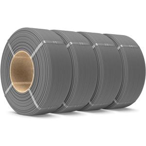SUNLU 4KG PLA Filament Refill 1.75mm, 1000g PLA Matte Filament Bundle 4 Packs, 3D Printer Filament Refill for Reusable Spools, Fit for Most Brand Spool. 1KG/Roll, Grey*4