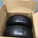 11x4.00-5 Flat Free Lawn Mower Tire and Wheel with Bearing Bore 3/4" or 5/8", 3.4"-4"-4.5"-5" Centered Hub, Smooth Tread Tire for Zero Turn Mowers, 2 Pack