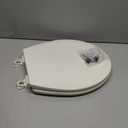 Bemis 500EC Durable Wood Toilet Seat with Easy Clean Hinges, Made in USA, Round, Biscuit