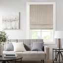 Madison Park Galen Cordless Roman Shade, 29"W x 64"H, Sheen Taupe Room Darkening, Thermal Insulated, Energy Efficient Window Blind with Subtle Sheen Basketweave Fabric for Privacy