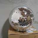 Disco Ball 12-Inch Large Hanging Mirror Ball Disco Ball Decor for Disco Party Decorations, Weddings, Events, Disco Christmas Decor, and Home Celebrations
