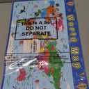 Patelai 2 Pcs Educational Placemats Learning Kids World Map United States Map Placemats Washable Reusable Non Slip for Nursery Homeschool Kindergarten Classroom Supplies