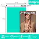 JinRuiKJ Poly Mailers 10x13 Inch 200 Pcs, Strong Adhesive Shipping Bags for Clothing, Durable Thick Mailing Envelopes with Self Seal, Packaging Bags for Small Business - Teal