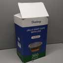 360 Set 3.25 oz Jello Shot Cups with Lids, Sturdy & Food Safe Disposable Plastic Portion Condiment Dipping Sauce Cups, Small Containers for Salad Dressing