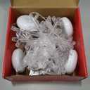 5PC Christmas Window Lights Decorations, Window Christmas Decorations with Suction Cup, Lighted Bell Tree Reindeer Snowflake Star with Timer Function, For Windows, Glass Walls, Christmas Trees (Warm colours)