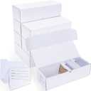 Trading-Card Storage Box, 8-Pack 600 Count Corrugated Cardboard Storage with dividers & labels for TCG/Magic/Mtg storage and Collection, 10.4 INCH Horizontal