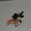 40 Pieces Snap Hair Clips Grip Hair Metal Barrettes for Women Snap Double Clip Pins Accessories for Women Making Salon(Black, Dark Brown, Beige, Cream)