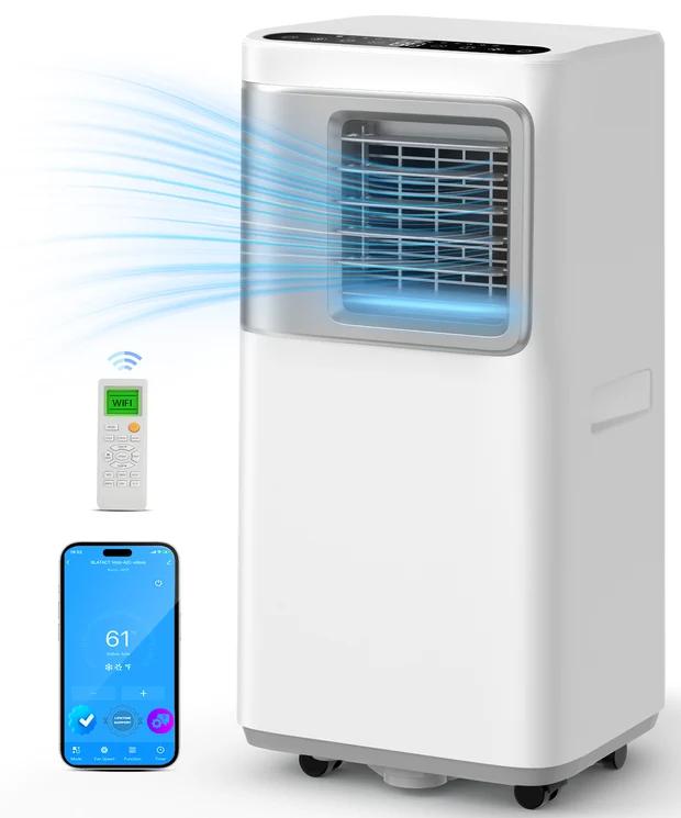 16000 BTU Portable Air Conditioners for Large Room up to 730 sq.ft 5-in-1 Smart AC Unit with WiFi APP/Remote Control, Fast Cooling, Dehumidifier, Quiet Sleep Mode, Window Kit Included