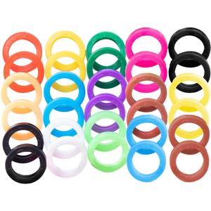 1PCS Key Caps Covers Tags, Plastic Key Color Identifiers for Standard Flat House Keys(Not Suitable for Odd-Shaped Keys), Key Coding Rings in Assorted Colors