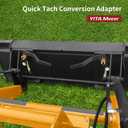 YITAMOTOR Universal Skid Steer Quick Tach Conversion Adapter Bobtach Latch Box Weld On QTK Tractor Front Attachment for Buckets Plows Forks