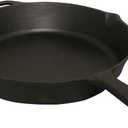 King Kooker 20" Seasoned Cast Iron Skillet, Black, Large