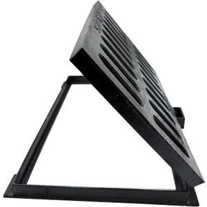 Cast Iron Drain Grate and Frame, Driveway Channel Cover 20x12 in